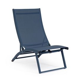 TAYLOR NAVY RECL. LOUNGE AMRCHAIR