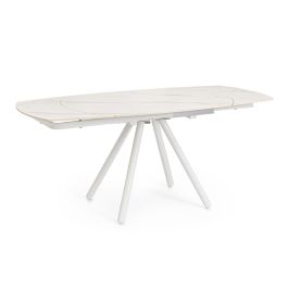 RAITA МАСА 119/178X89.4 БЯЛА/БЯЛА