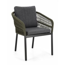 GALDANA CHARC/GREEN CHAIR W-ARMREST W-CU
