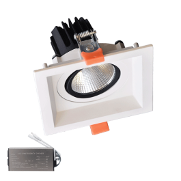 КВАДРАТНА ПОДВИЖНА LED ЛУНА 30W 230V 4000K БЯЛА+AB