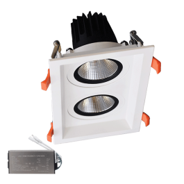 ДВОЙНА ПОДВИЖНА LED ЛУНА 2X30W 230V 3000K БЯЛА+AB