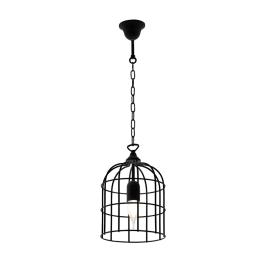 CAGE PENDANT 1xE27 BLACK
