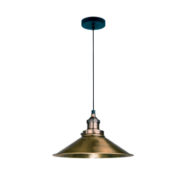 DAMON PENDANT 1XE27 ANTIQUE BRASS