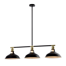 JEMMA PENDANT 3XE27 BLACK/GOLD