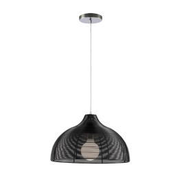 LIV PENDANT 1xE27 CHROME/BLACK
