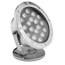 LED underwater pool light for surface mounting with remote control