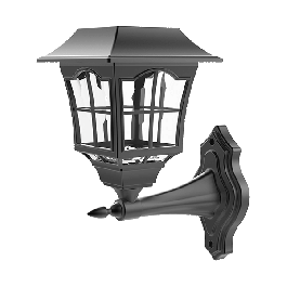 LED solar wall lamp 23357W 0.2W IP44 black