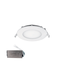 STELLAR LED panel round recessed mount 6W 6500K+ emergency kit