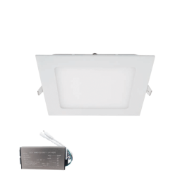 STELLAR LED panel square recessed mount 12W 6500K+ emergency kit