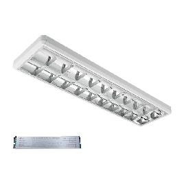 LENA ОСВ. С LED ТРЪБИ T8 STELLAR 2X18W 6200K OM+АВ