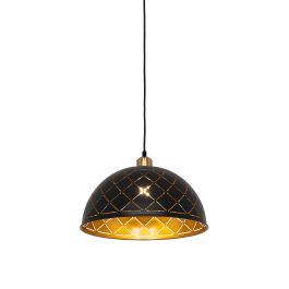 CRISTINA PENDANT 1XE27 BLACK/GOLD