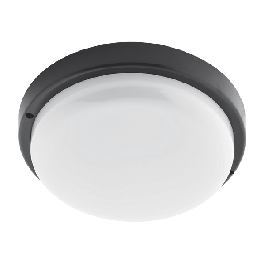 LED Bulkhead lamp 15W 4000K IP54 black