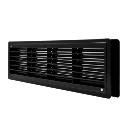 EL02-129 ВЕНТ.РЕШЕТКА ЗА ВРАТА 115X430MM, ЧЕРЕН