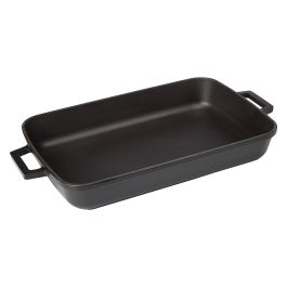 AGNELLI ЧУГУНЕНА ГРИЛ ТАВА SLOW-COOK 26X40 ЧЕРНА
