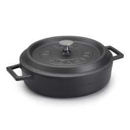 AGNELLI ЧУГУНЕНА ТЕНДЖЕРА SLOW-COOK 24CM 2,4L ЧЕР