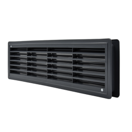 EL02-125 ВЕНТ.РЕШЕТКА ЗА ВРАТА 115X430MM, ГРАФИТ