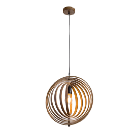 WOODY-R PENDANT 1XE27 WOOD