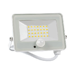 LED floodlight VEGA Slim 20W 3000K IP65 WH Sensor