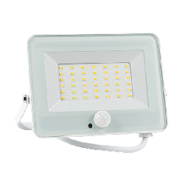 LED floodlight VEGA Slim 30W 3000K IP65 WH Sensor
