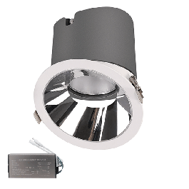 EL-6453 LED ЛУНА ВМ 20W 3000K 38° С РЕШЕТКА+AB