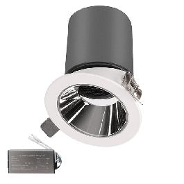 EL-6453 LED ЛУНА ВМ 20W 4000K 38° С РЕШЕТКА+AB