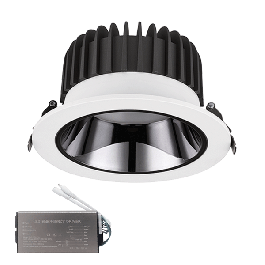 EL-6228 recessed LED downlight 30W 6500K WH/GR+Em