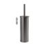 Wall-Mounted Toilet Brush with Holder GEDY Flip, Gun Metal