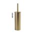 Wall-Mounted Toilet Brush with Holder GEDY Flip, Matt Gold