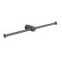 Wall Toilet Paper Holder with Spare Roll GEDY Ande, Gun Metal