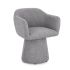 LOTTIE DARK GREY SWIVEL CHAIR