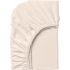 Fitted sheet DILIOS, 100% cotton jersey, 160/200/25 cm, ecru