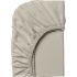 Fitted sheet DILIOS, 100% cotton jersey, 180/200/25 cm, grey