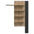 Vertical shelf 130 cm TWO, Artisan oak/Cabezone oak