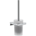 HG Toilet Brush Holder with Glass Insert, Addstoris, Chrome