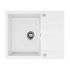 Granite Kitchen Sink 8220 WHITE with Right Drainer