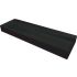 BLUR Basin, 1200x400 mm, NERO, with Rosette
