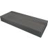 BLUR Basin, 800x400 mm, Anthracite Metallic, with Rosette
