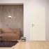 Интериорна врата с каса EKASA INCONTRI IN-RING 100x240х12 см, панти, магнитна брава, дърво, крем