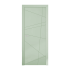 Interior Door with Frame EKASA INCONTRI STELLA 80x210х12 cm, with Hinges, Magnetic Lock, Sage Green