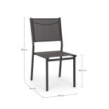 Garden chair HILDE 46x57x88 cm. anthracite thumbnail