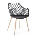 Chair OPTIK 58x54x85,5cm black thumbnail