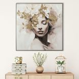 IMAGELAND АКРИЛНА КАРТИНА GOLD FLOWERED BEAUTY thumbnail