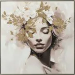 IMAGELAND АКРИЛНА КАРТИНА GOLD FLOWERED BEAUTY thumbnail