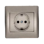 RHYME german type socket grey metallic thumbnail