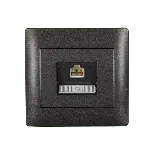 RHYME computer socket (Cat6E) graphite metallic thumbnail