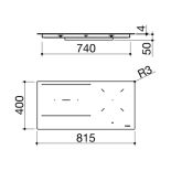 BARAZZA BUILT-IN INDUCTION HOB 3Z CITY 90CM BLACK thumbnail