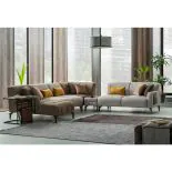 Modular sectional fabric sofa LUGANO thumbnail