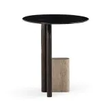 Side Table FIN ecru mat/dark brown thumbnail