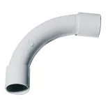PVC bend 90 EC D25 IP40 Technopolymer Gray RAL7035 PVC bend 90ﾰ thumbnail