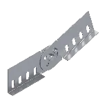 Cable support systems Metal CT1 Adjustable vertical connector - set (2 pcs ) 300 length thumbnail